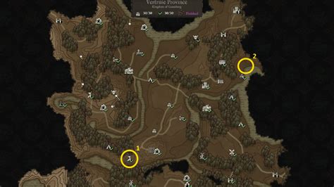 Wartales ornate key Full detailed Ludern region map – Wartales